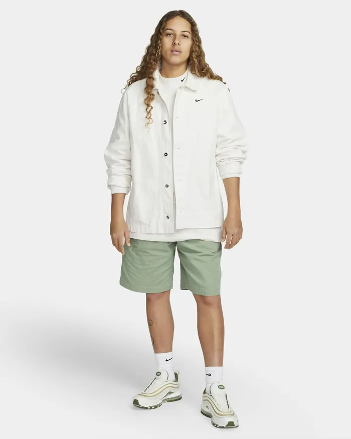 Men Nike Shorts Life Oil Greenwhite