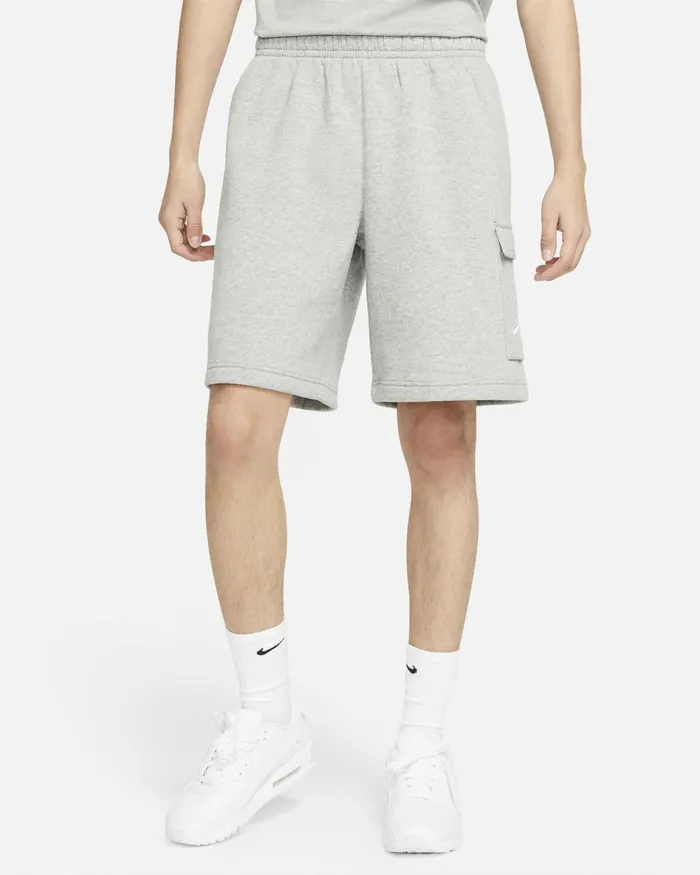 Men Nike Shorts Sportswear Club Dark Grey Heathermatte Silverwhite