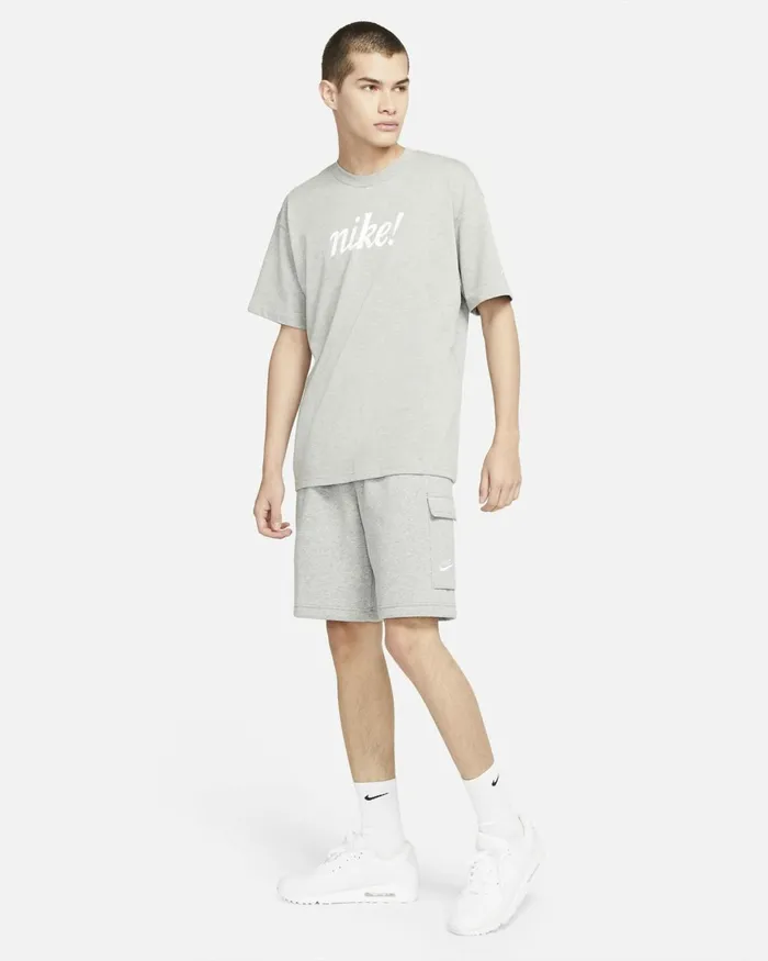 Men Nike Shorts Sportswear Club Dark Grey Heathermatte Silverwhite