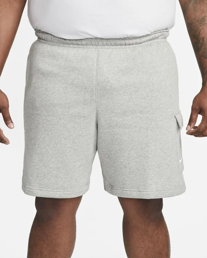 Men Nike Shorts Sportswear Club Dark Grey Heathermatte Silverwhite