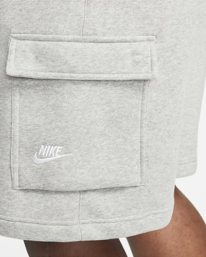 Men Nike Shorts Sportswear Club Dark Grey Heathermatte Silverwhite
