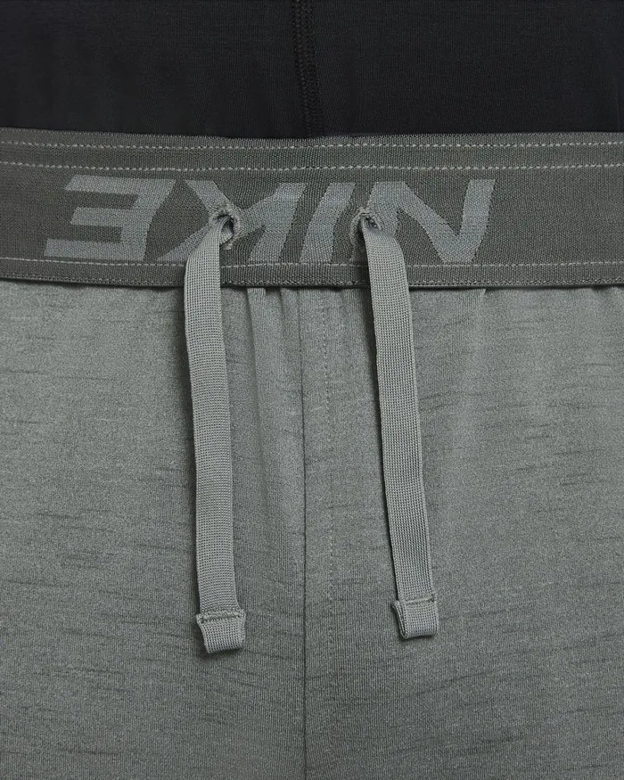Men Nike Shorts Yoga DriFIT Smoke Greyiron Greyheather