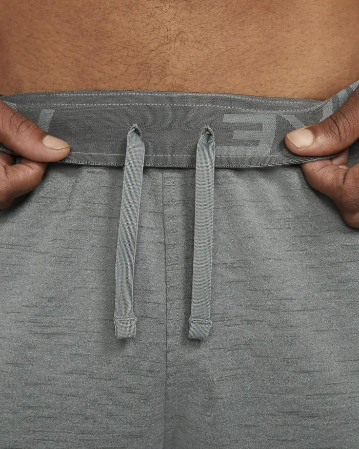 Men Nike Shorts Yoga DriFIT Smoke Greyiron Greyheather