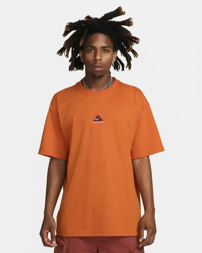 Men Nike Tops And TShirts ACG Campfire Orange