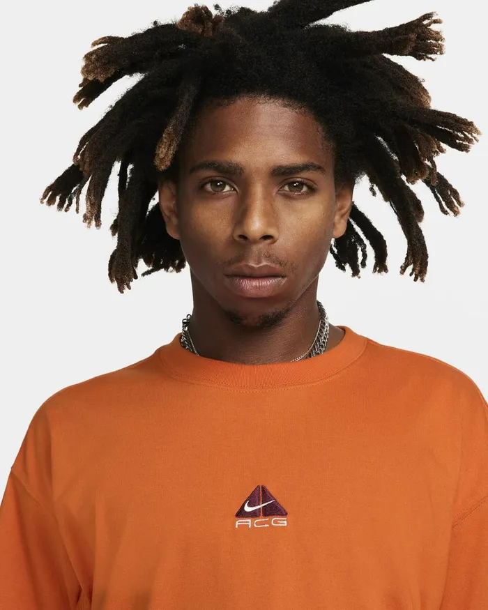 Men Nike Tops And TShirts ACG Campfire Orange