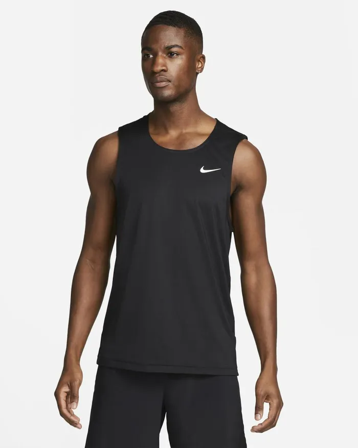 Men Nike Tops And TShirts Ready Blackcool Greywhite