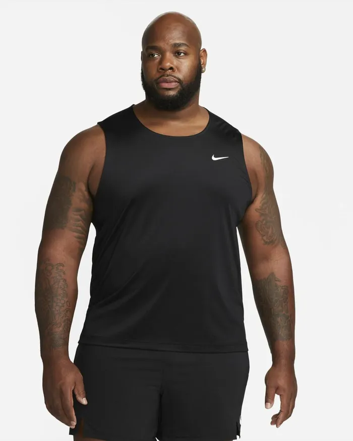 Men Nike Tops And TShirts Ready Blackcool Greywhite