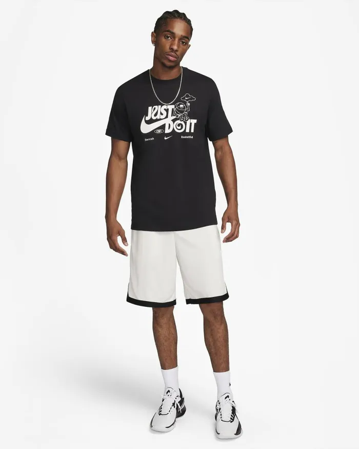 Men Nike Tops And TShirts Swoosh Black