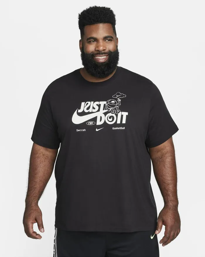 Men Nike Tops And TShirts Swoosh Black