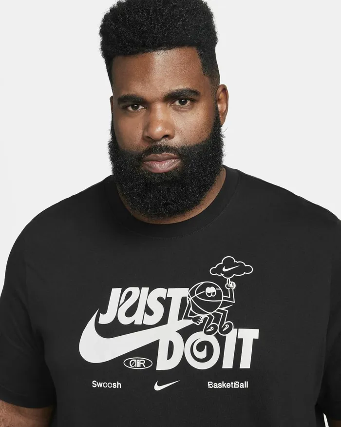Men Nike Tops And TShirts Swoosh Black