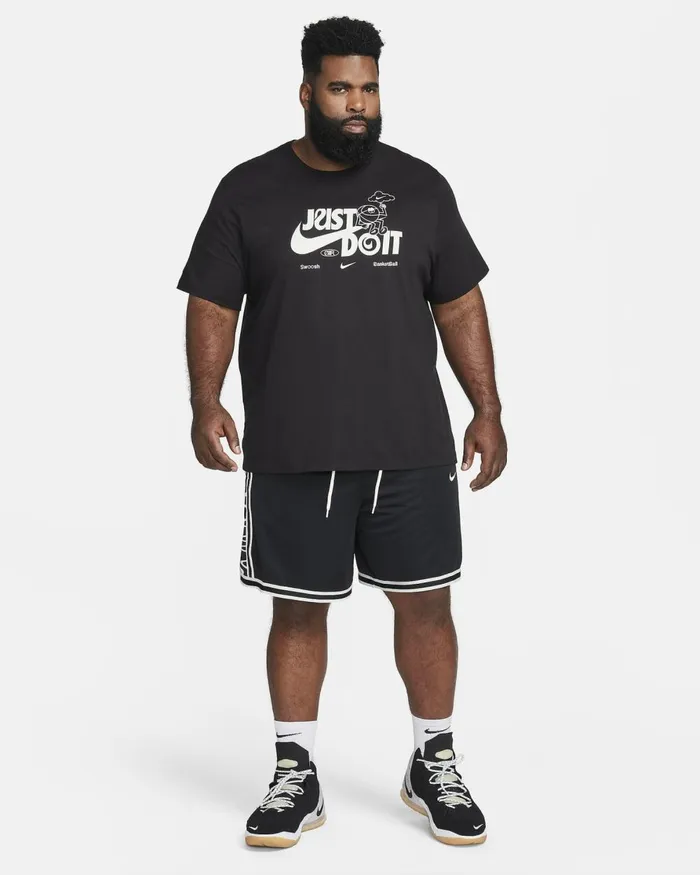 Men Nike Tops And TShirts Swoosh Black