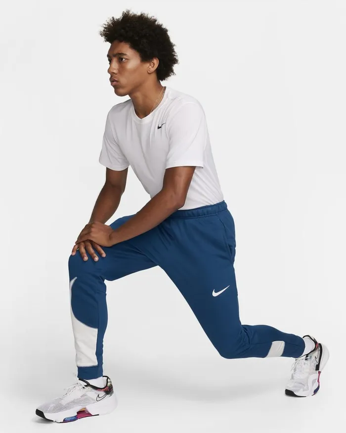 Men Nike Trousers And Tights DriFIT Court Bluesummit White