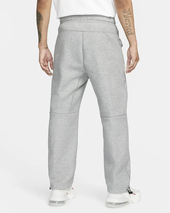 Men Nike Trousers And Tights Sportswear Tech Fleece Dark Grey Heatherblack