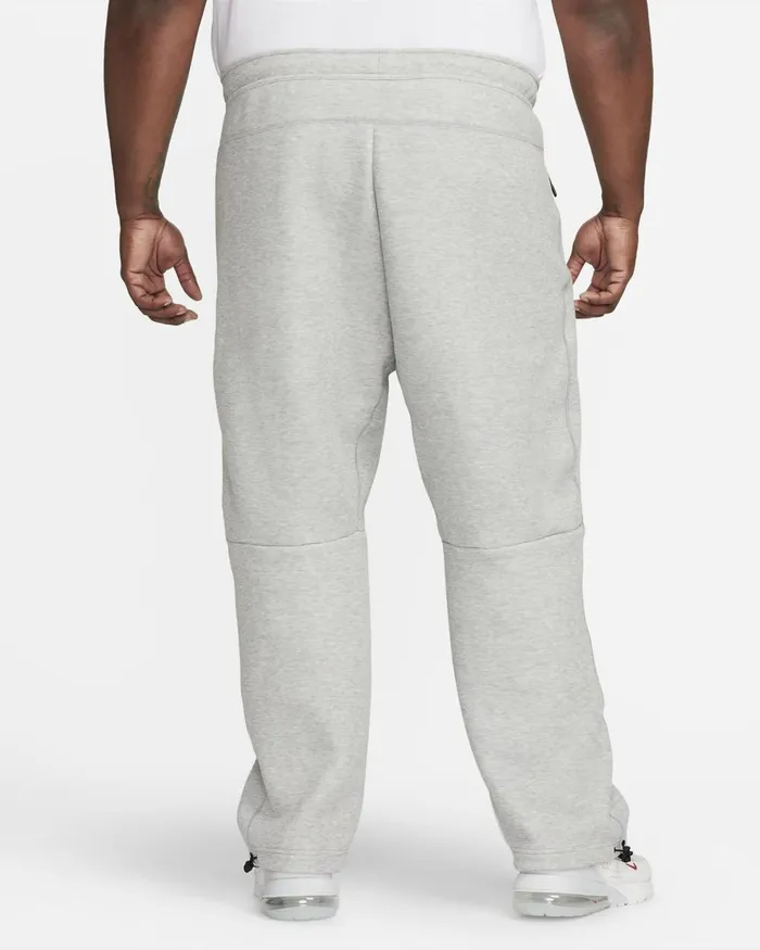 Men Nike Trousers And Tights Sportswear Tech Fleece Dark Grey Heatherblack