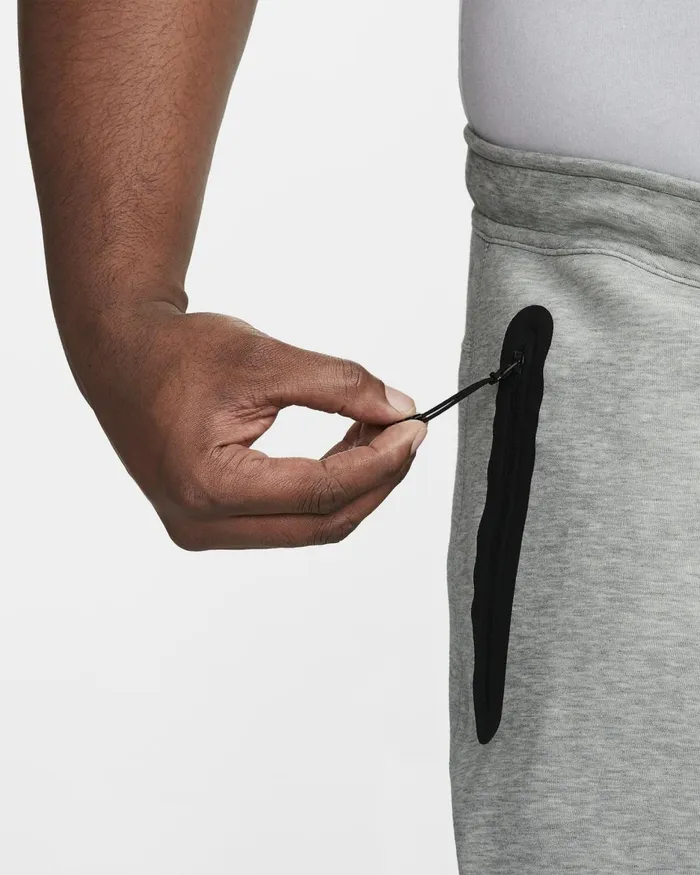 Men Nike Trousers And Tights Sportswear Tech Fleece Dark Grey Heatherblack