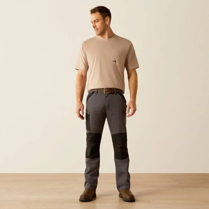 Men Pants and Shorts Ariat Rebar M4 Relaxed Cordura Twill Cargo Straight Pant Rebar Grey Men Pants and Shorts Ariat Rebar M4 Relaxed Cordura Twill Cargo Straight Pant Rebar Grey