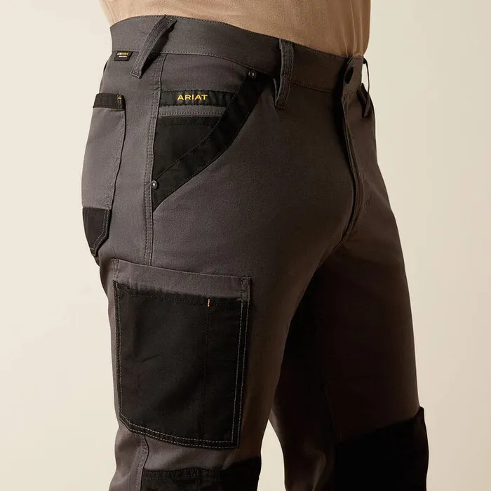 Men Pants and Shorts Ariat Rebar M4 Relaxed Cordura Twill Cargo Straight Pant Rebar Grey Men Pants and Shorts Ariat Rebar M4 Relaxed Cordura Twill Cargo Straight Pant Rebar Grey
