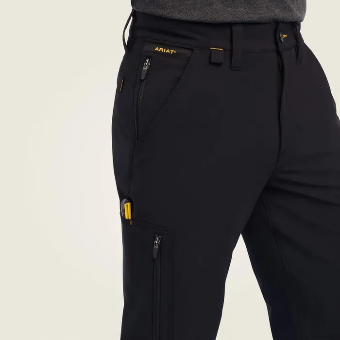 Men Pants and Shorts Ariat Rebar M5 Straight DuraStretch DriTEK Softshell Straight Pant Black