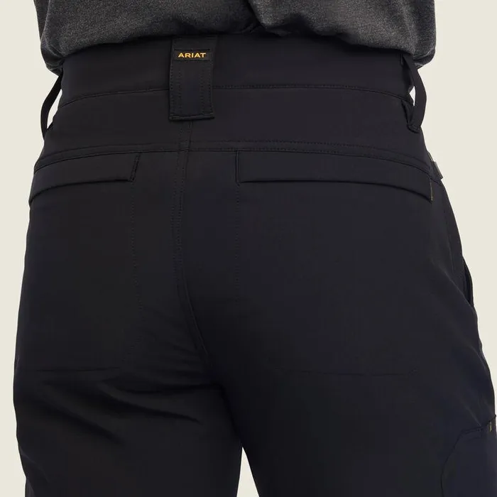 Men Pants and Shorts Ariat Rebar M5 Straight DuraStretch DriTEK Softshell Straight Pant Black
