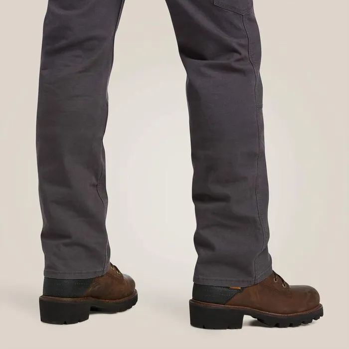 Men Pants and Shorts Ariat Rebar M7 Slim DuraStretch Made Tough Double Front Straight Pant Rebar Grey Men Pants and Shorts Ariat Rebar M7 Slim DuraStretch Made Tough Double Front Straight Pant Rebar Grey
