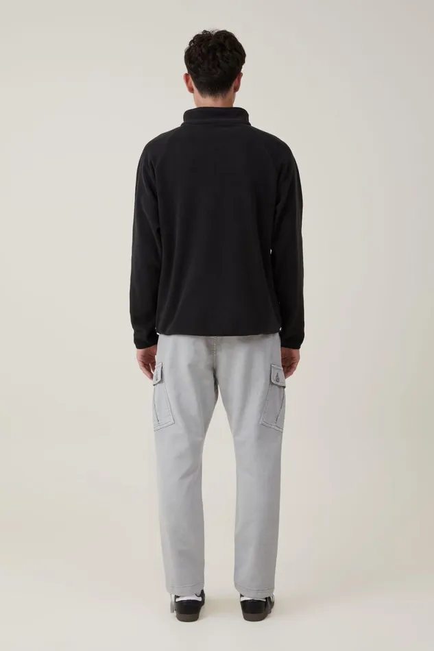 Men Pants Cotton On Military Cargo Pant Overcast Grey