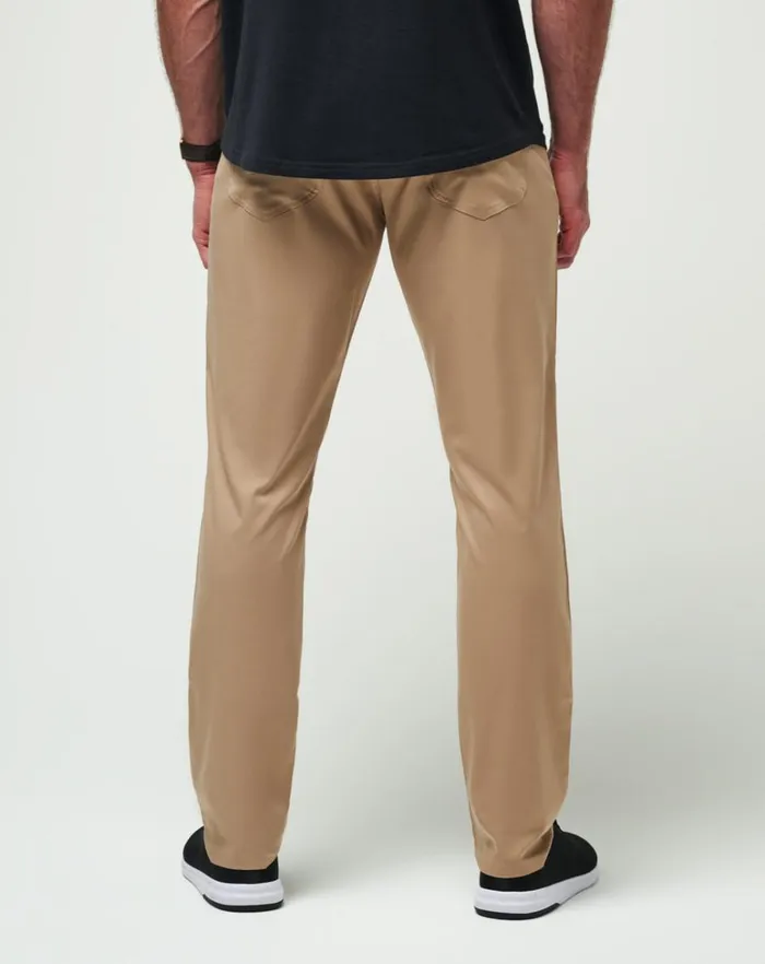 Men Pants TravisMathew OPEN TO CLOSE PANT Khaki