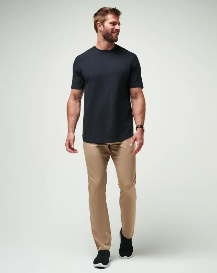 Men Pants TravisMathew OPEN TO CLOSE PANT Khaki