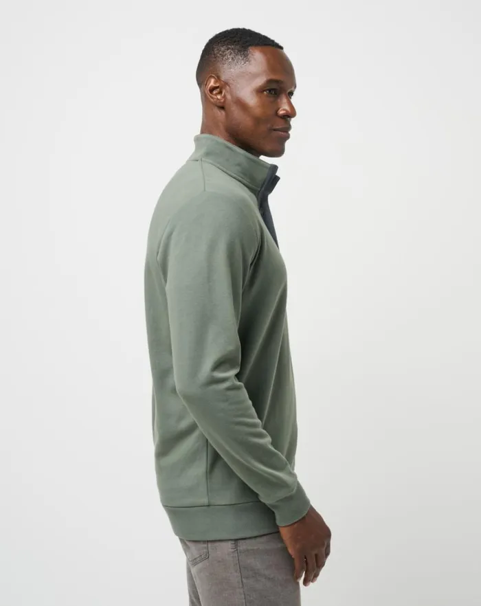 Men Quarter Zips TravisMathew CLOUD QUARTER ZIP 20 Dark Olive Men Quarter Zips TravisMathew CLOUD QUARTER ZIP 20 Dark Olive