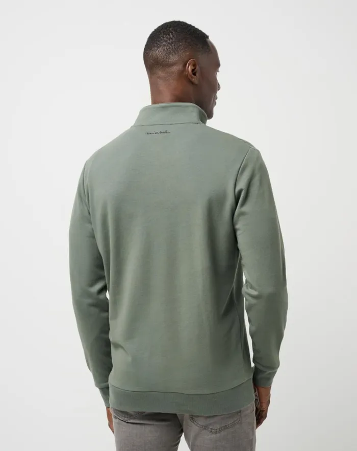 Men Quarter Zips TravisMathew CLOUD QUARTER ZIP 20 Dark Olive Men Quarter Zips TravisMathew CLOUD QUARTER ZIP 20 Dark Olive