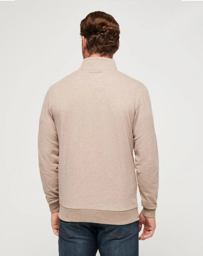 Men Quarter Zips TravisMathew CLOUD QUARTER ZIP 20 Portabella