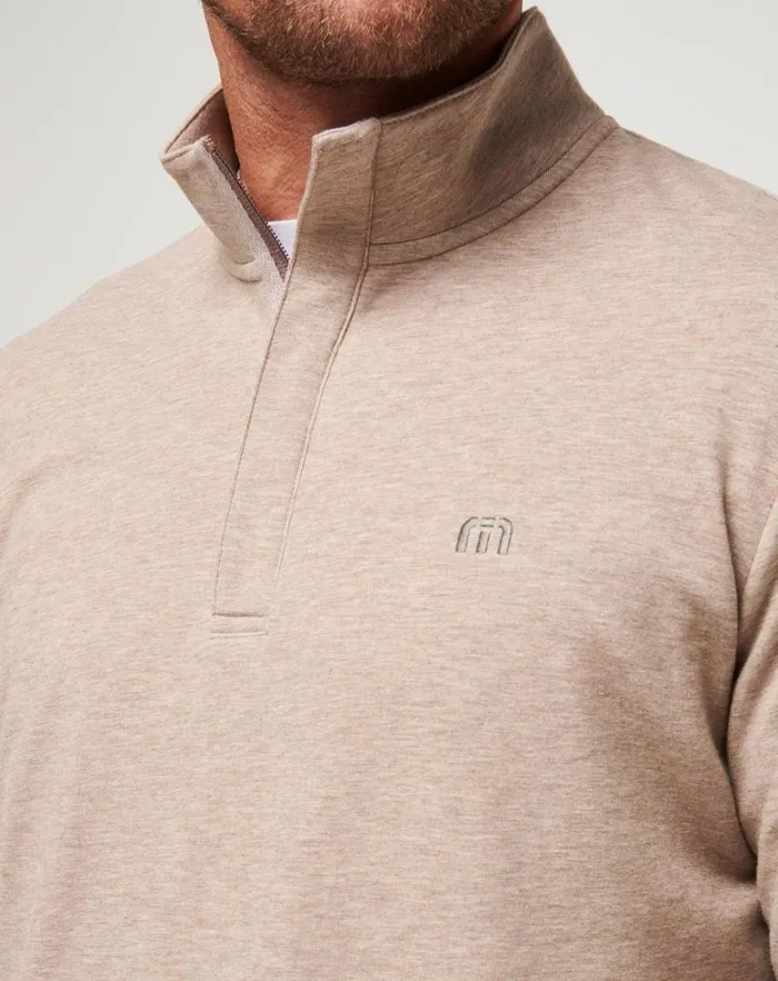 Men Quarter Zips TravisMathew CLOUD QUARTER ZIP 20 Portabella
