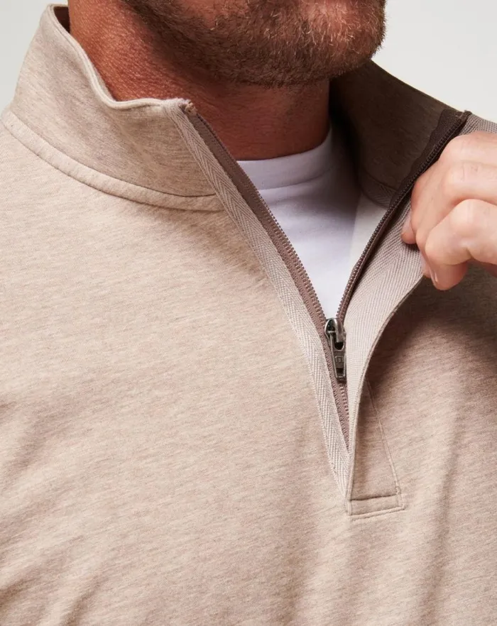 Men Quarter Zips TravisMathew CLOUD QUARTER ZIP 20 Portabella