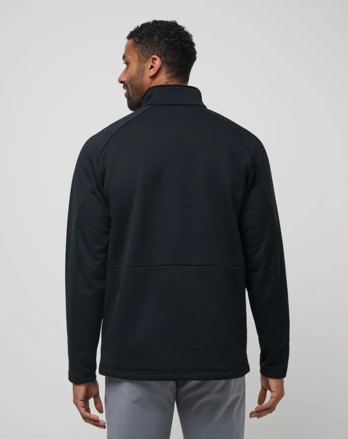 Men Quarter Zips TravisMathew QUEST POLAR FLEECE QUARTER ZIP Black