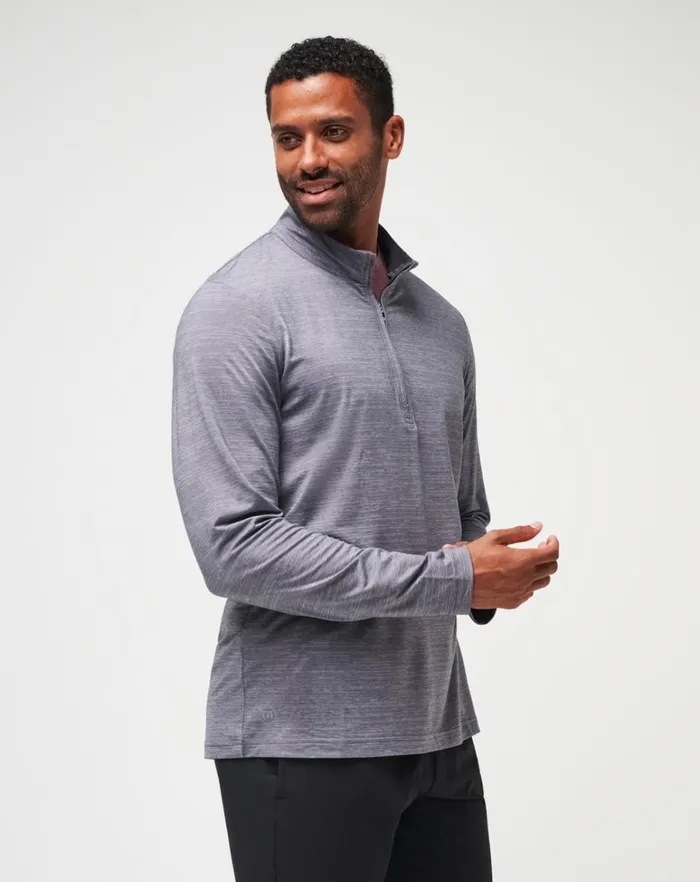 Men Quarter Zips TravisMathew THE HEATER QUARTER ZIP Sleetquiet Shade