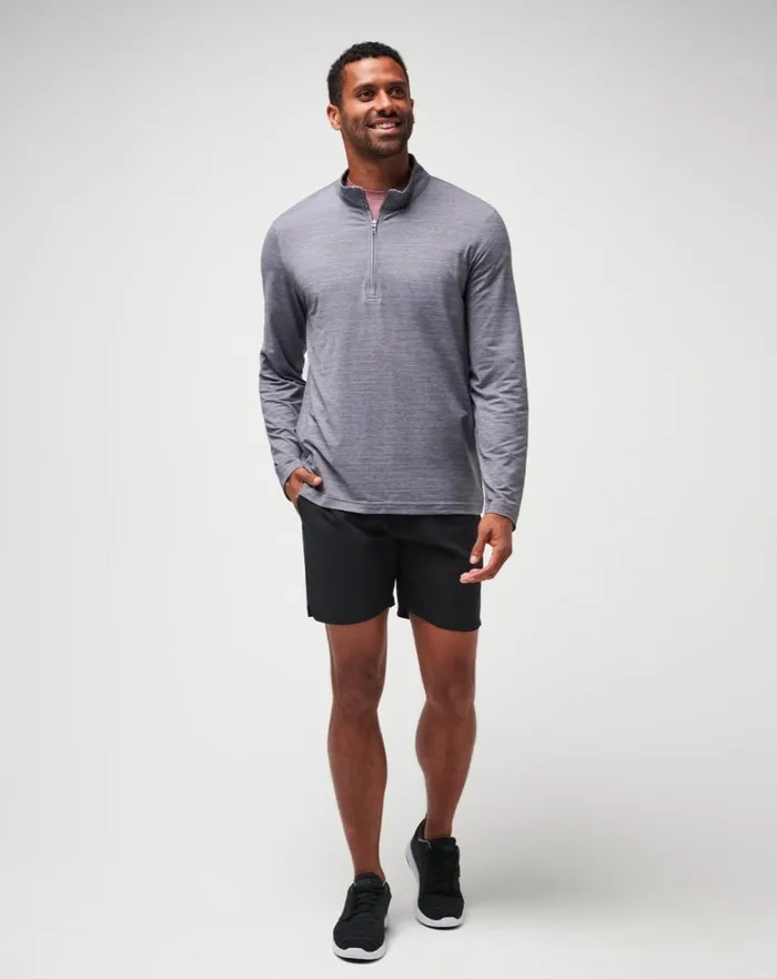 Men Quarter Zips TravisMathew THE HEATER QUARTER ZIP Sleetquiet Shade