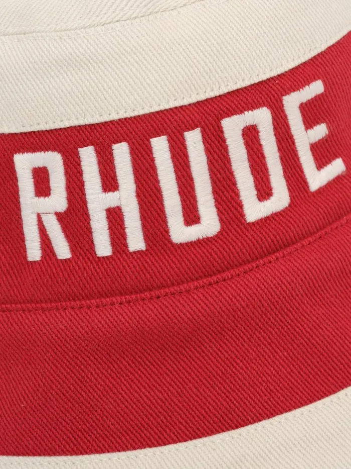 Men Rhude Hats EAST HAMPTON BUCKET HAT Redcream