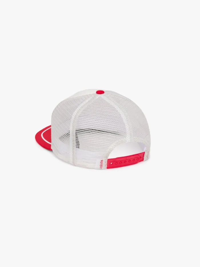 Men Rhude Hats PATCH TRUCKER HAT Offwhitered
