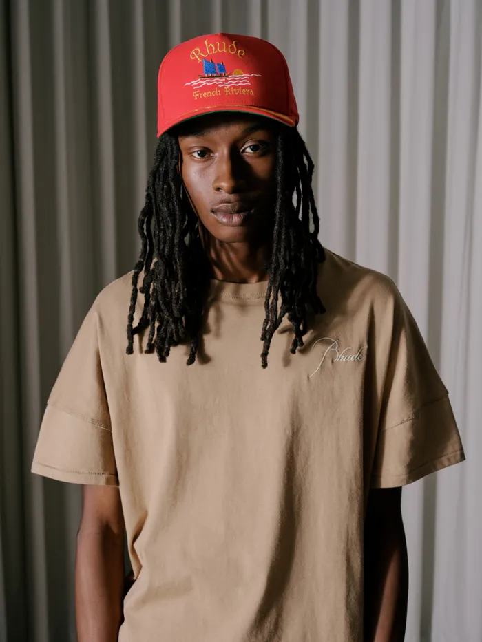 Men Rhude Hats RIVIERA SAILING HAT Red