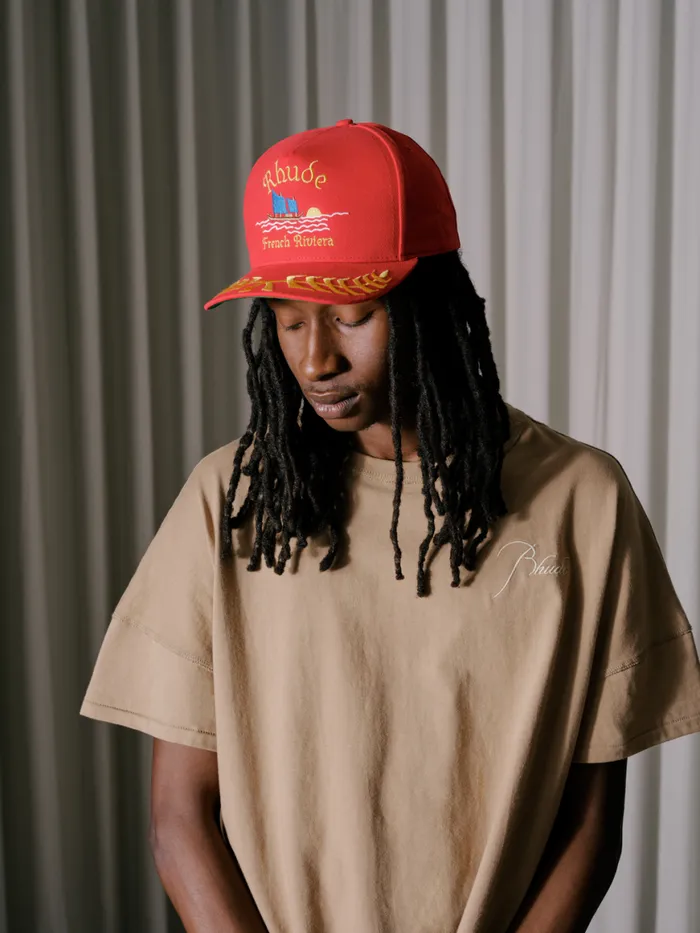Men Rhude Hats RIVIERA SAILING HAT Red