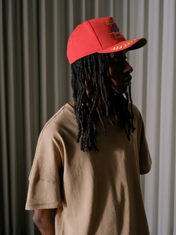 Men Rhude Hats RIVIERA SAILING HAT Red