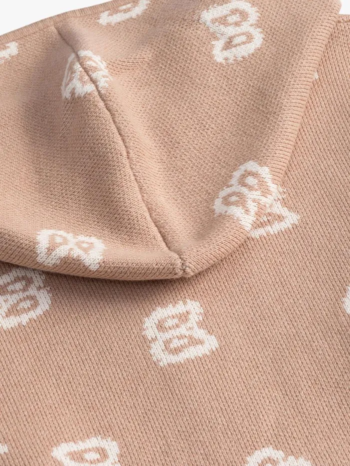 Men Rhude Luxe Knitwear BANDANA KNIT ZIPUP Tancream