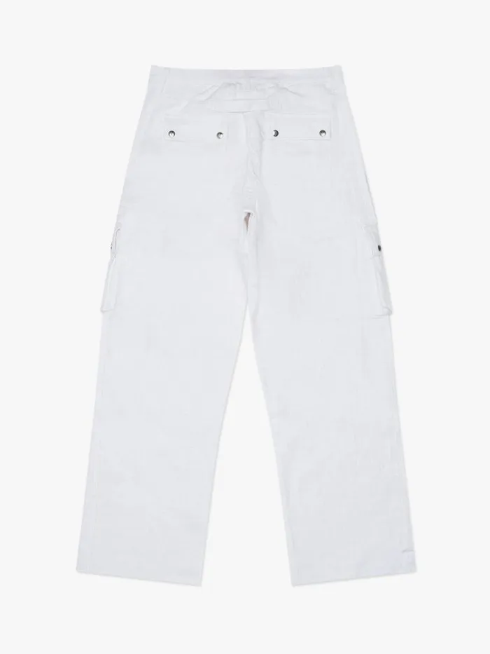 Men Rhude Pants AMARO LINEN CARGOS Ivory