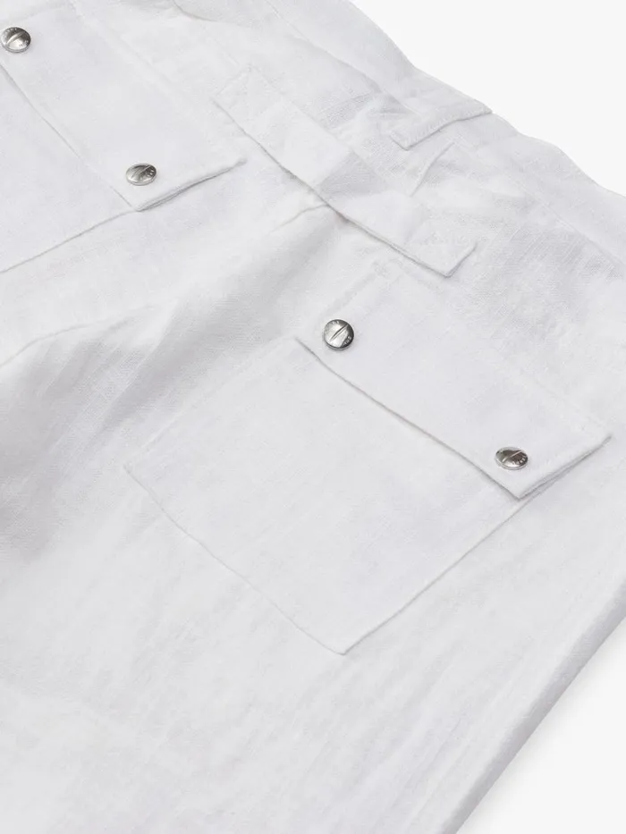 Men Rhude Pants AMARO LINEN CARGOS Ivory
