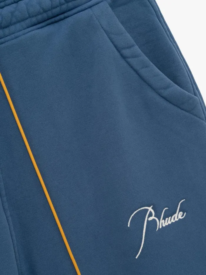 Men Rhude Pants CLASSIC SWEATPANT Vtg Midnight Blue