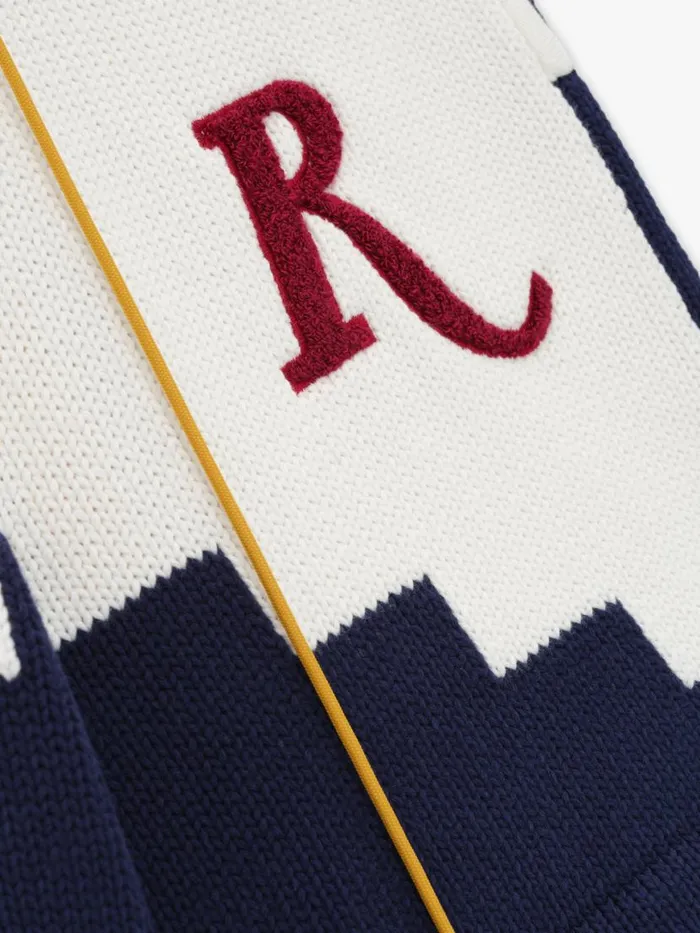 Men Rhude Shorts ST CROIX KNIT SHORT Creamnavyred