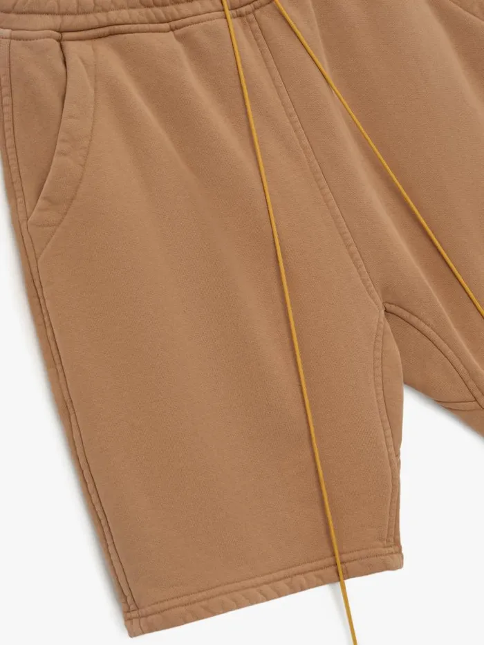 Men Rhude Shorts SWEAT SHORTS Vtg Tan