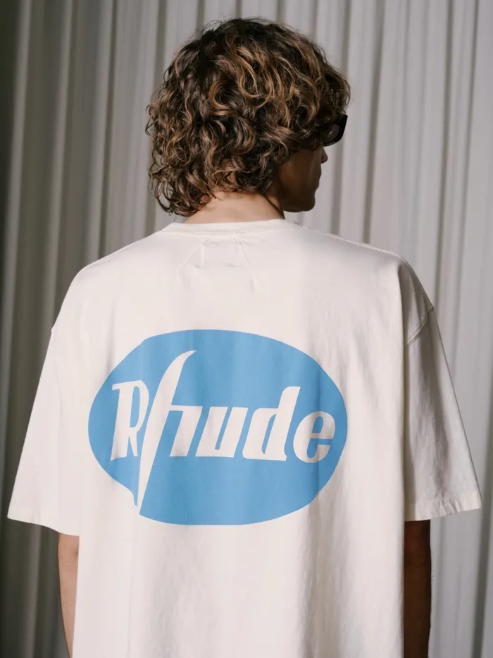 Men Rhude Tees HORSE TEE Vtg White Men Rhude Tees HORSE TEE Vtg White