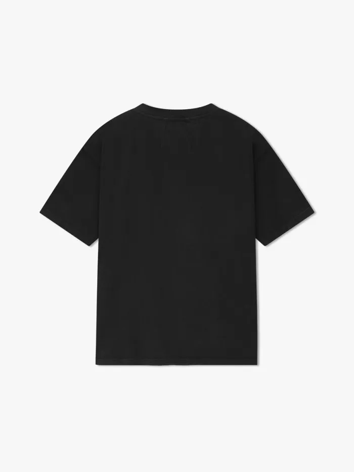 Men Rhude Tees ST TROPEZ YACHT CREST TEE Vtg Black Men Rhude Tees ST TROPEZ YACHT CREST TEE Vtg Black