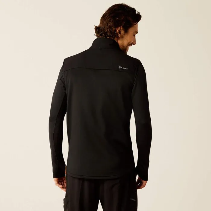 Men Scrubs Ariat Galen Fleece Scrub Vest Black Men Scrubs Ariat Galen Fleece Scrub Vest Black