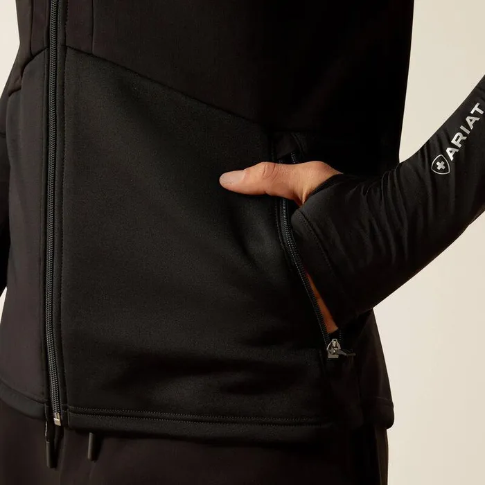 Men Scrubs Ariat Galen Fleece Scrub Vest Black Men Scrubs Ariat Galen Fleece Scrub Vest Black